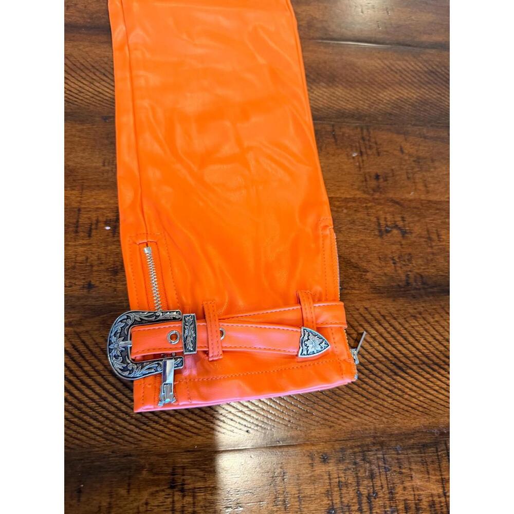 Guapi Pants Mens Orange Dead or Alive Limited Edition Spider Zipper Buckle 30 - Picture 14 of 15